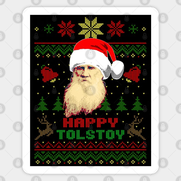 Leo Tolstoy Happy Tolstoy Sticker by Nerd_art